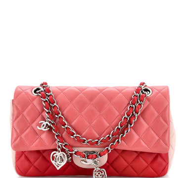 Tricolor Valentine Crystal Hearts Flap