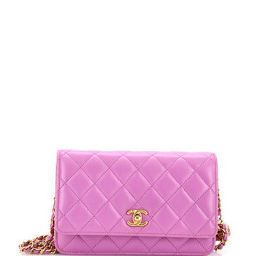 Pearl Crush Wallet On Chain Quilted