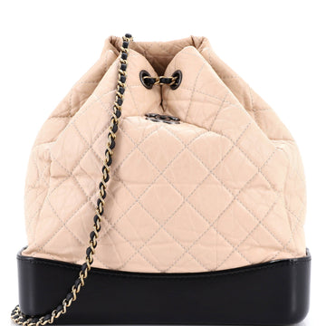Chanel Gabrielle Backpack Quilted Aged