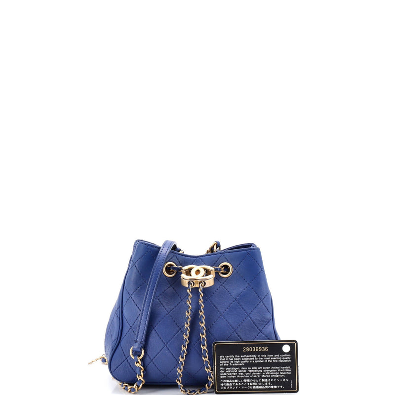 Egyptian Amulet Drawstring Bucket Bag