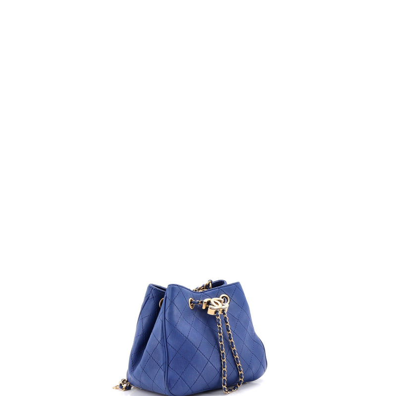 Egyptian Amulet Drawstring Bucket Bag