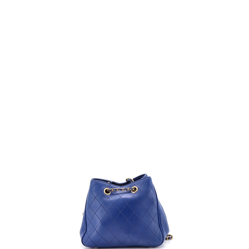 Egyptian Amulet Drawstring Bucket Bag