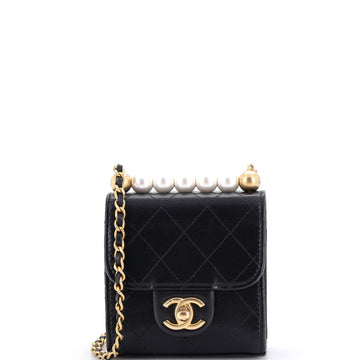 Chanel Chic Pearls Flap Clutch With