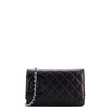 Cambon Wallet On Chain Quilted Leather
