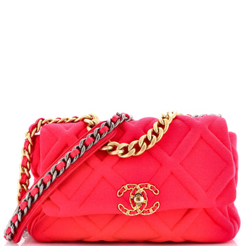 19 Flap Bag Quilted Jersey Medium