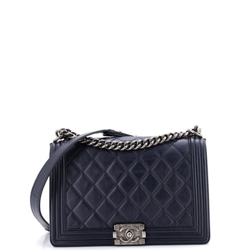 Boy Flap Bag Quilted Lambskin Old Medium