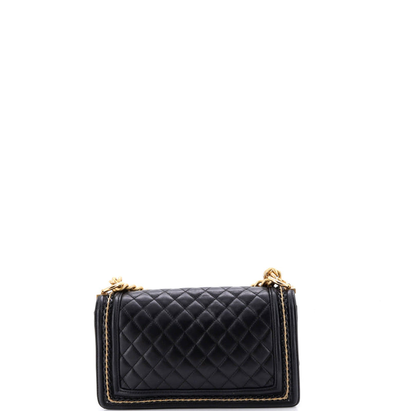 Boy Flap Bag Quilted Lambskin With Chain
