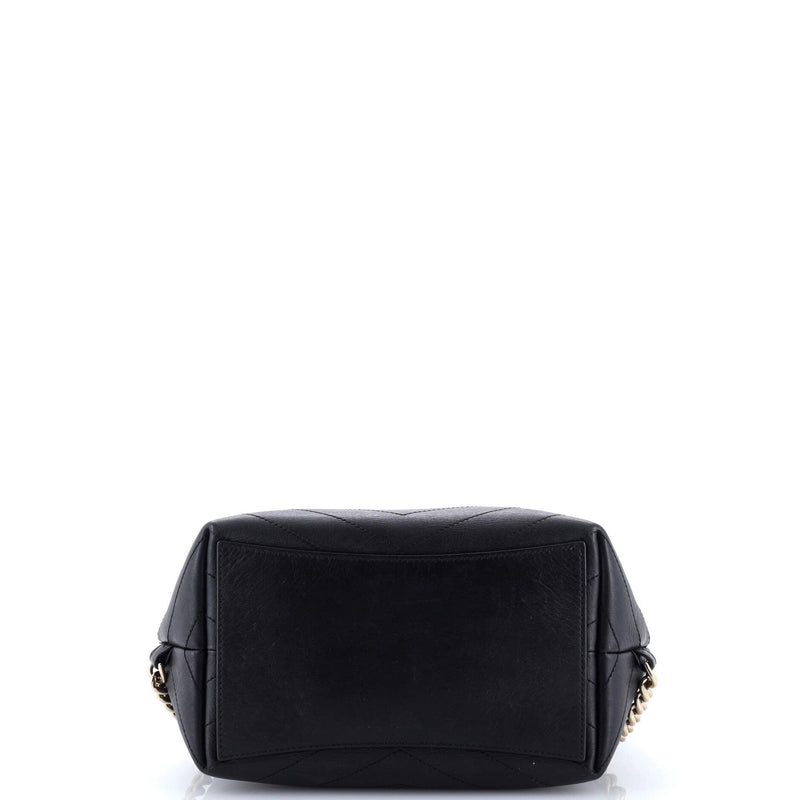 Coco Chevron Backpack Stitched Calfskin