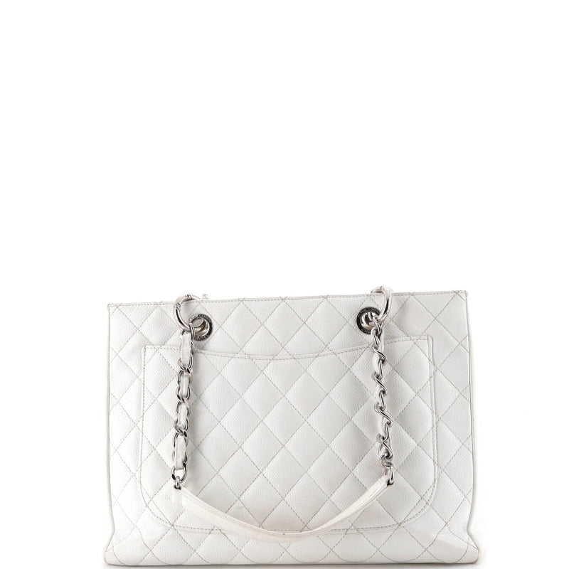 Grand Shopping Tote Quilted Caviar