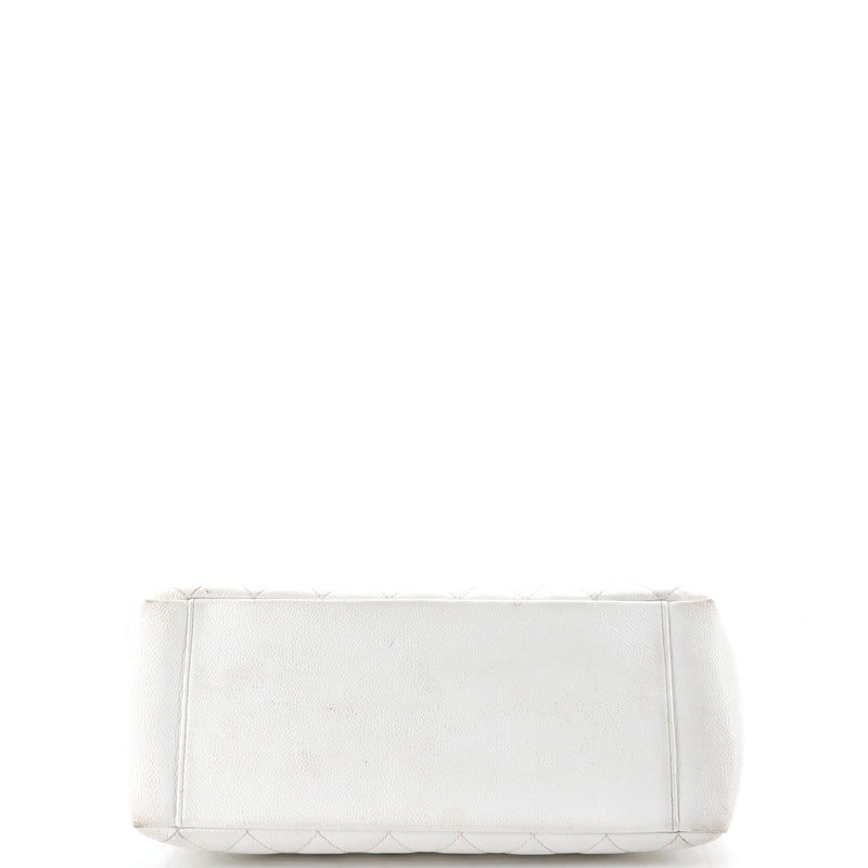 Grand Shopping Tote Quilted Caviar