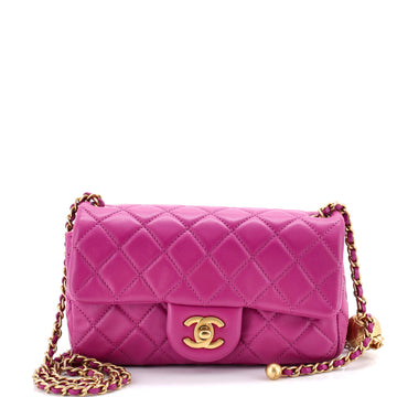 Pearl Crush Flap Bag Quilted Lambskin