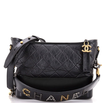 Gabrielle Hobo With Logo Handle Quilted