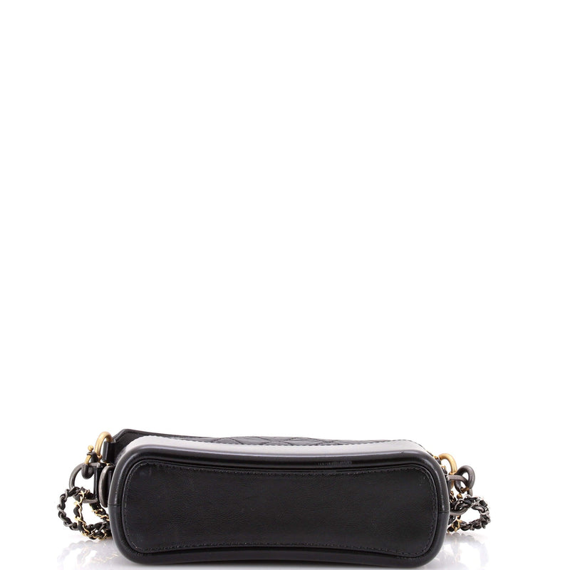 Gabrielle Hobo With Logo Handle Quilted