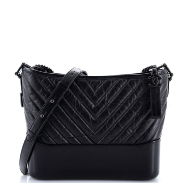 So Black Gabrielle Hobo Chevron Aged