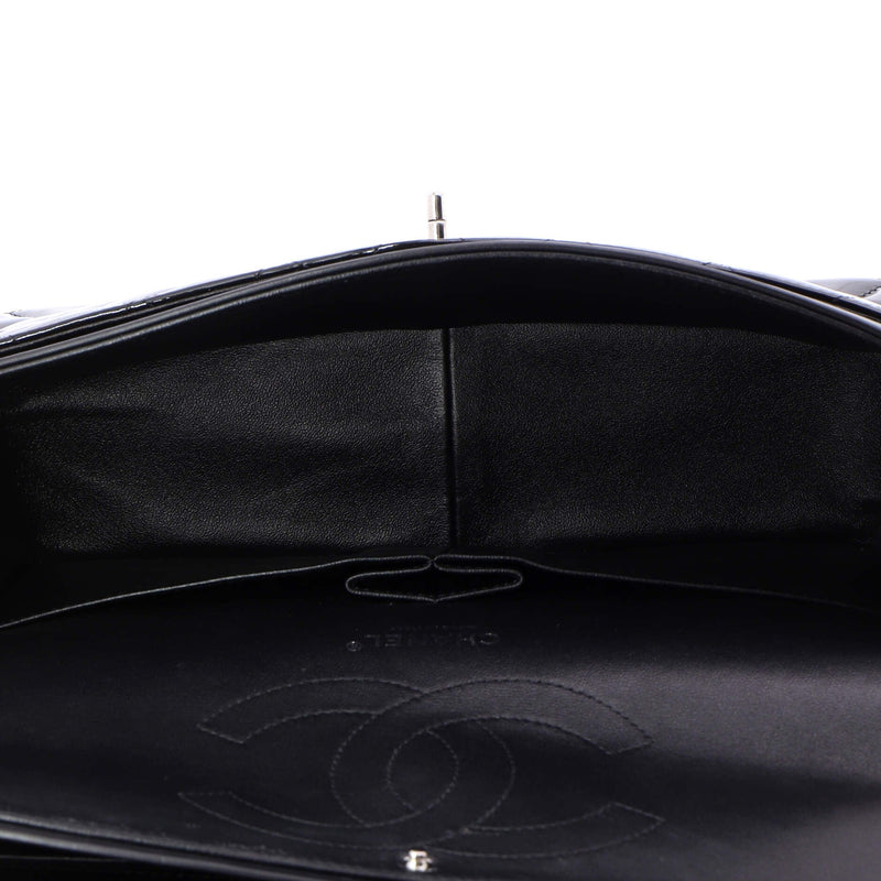 Classic Double Flap Bag Quilted Patent