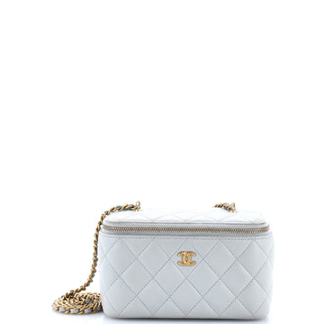 Pearl Crush Vanity Case With Chain
