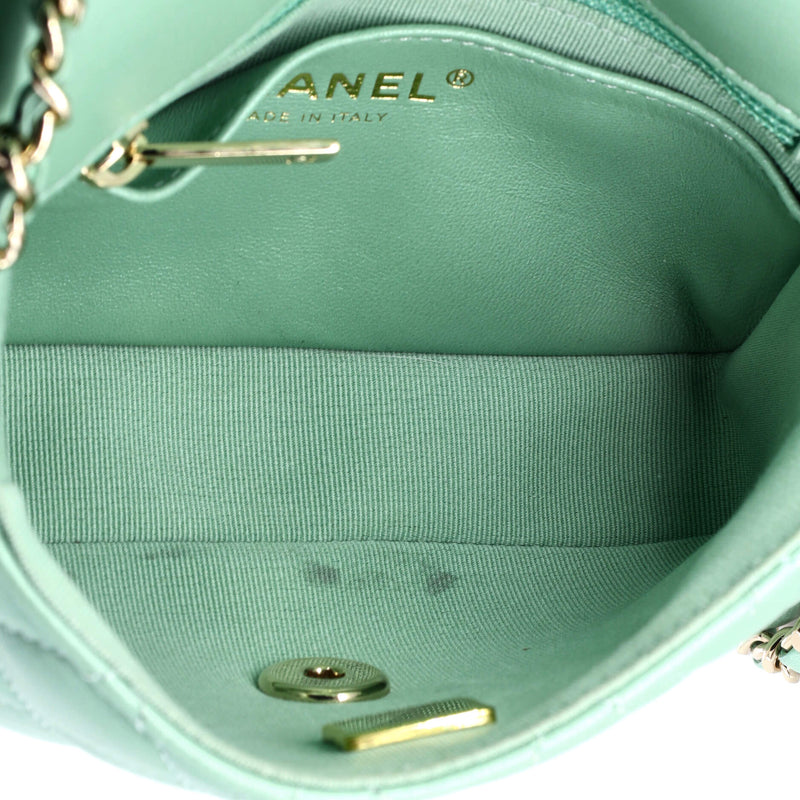 Candy Heart Flap Bag Quilted Lambskin