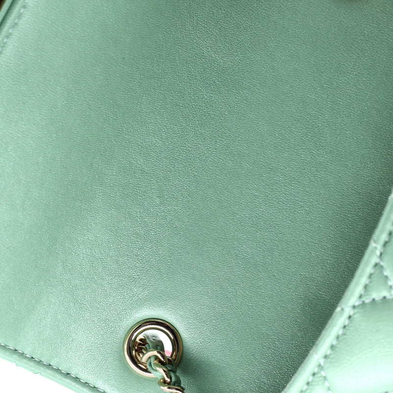 Candy Heart Flap Bag Quilted Lambskin