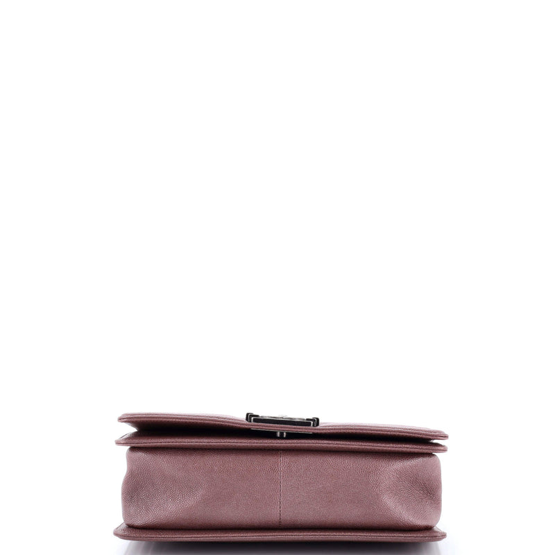 Boy Flap Bag Chevron Caviar Old Medium