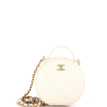 Handle With Care Round Vanity Case