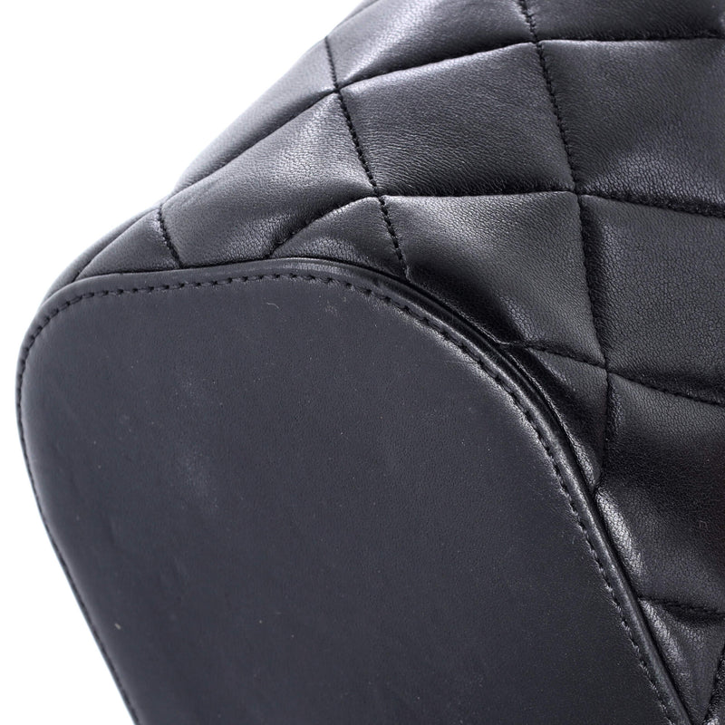 Trendy Cc Top Handle Vanity Case Quilted