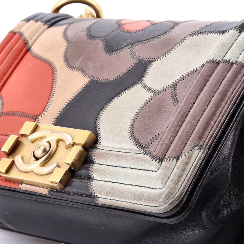 Boy Flap Bag Camellia Lambskin And Suede