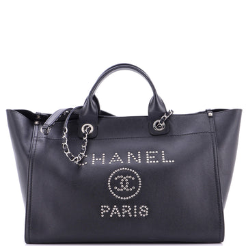 Deauville Tote Studded Caviar Medium