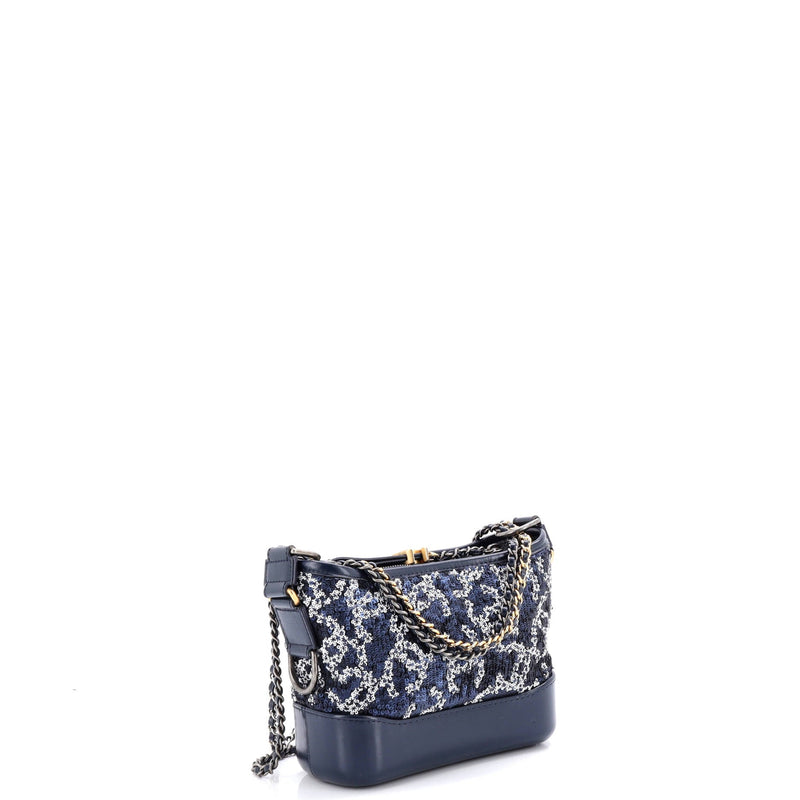 Gabrielle Hobo Logo Motif Sequins Small