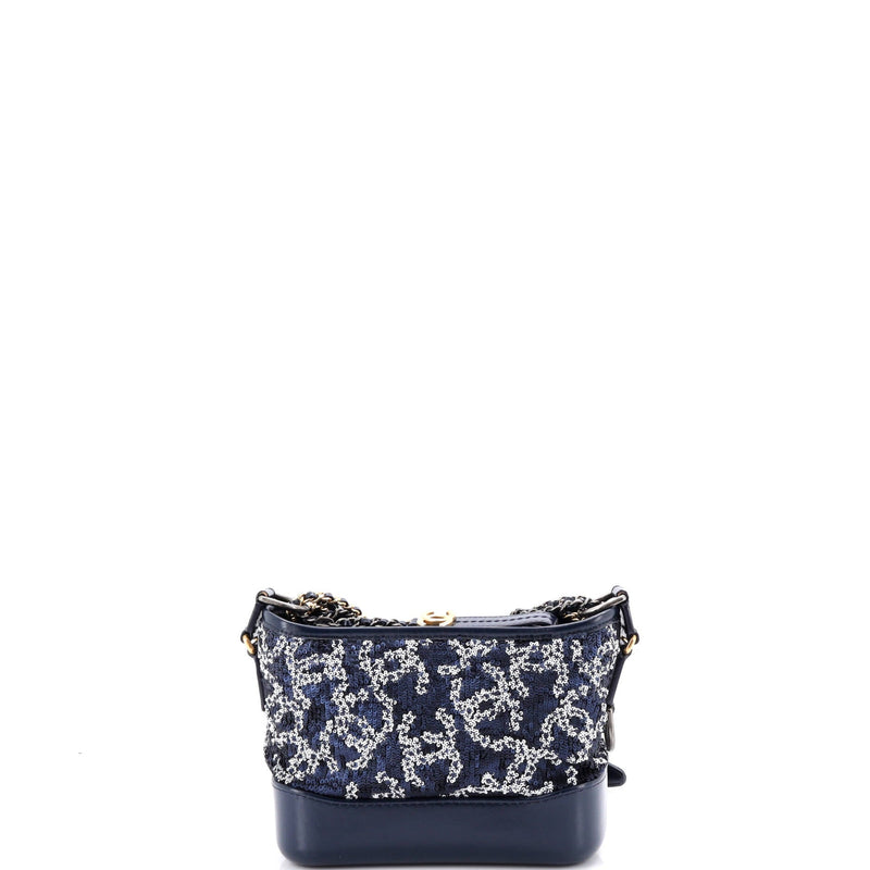 Gabrielle Hobo Logo Motif Sequins Small