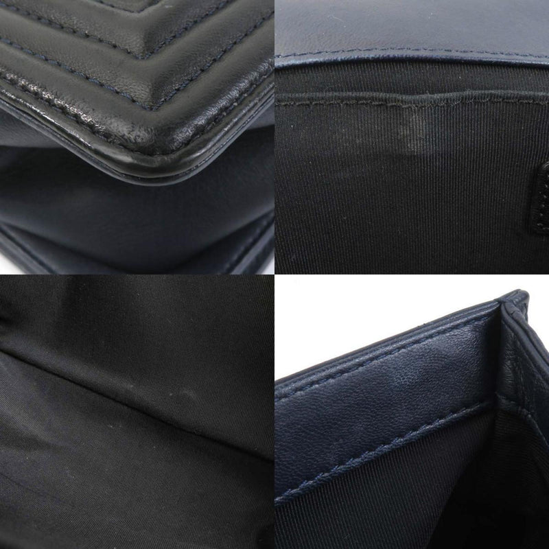 Bicolor Boy Flap Bag Lambskin Old Medium