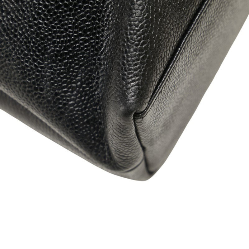 Vintage Front Pocket Tote Caviar Small