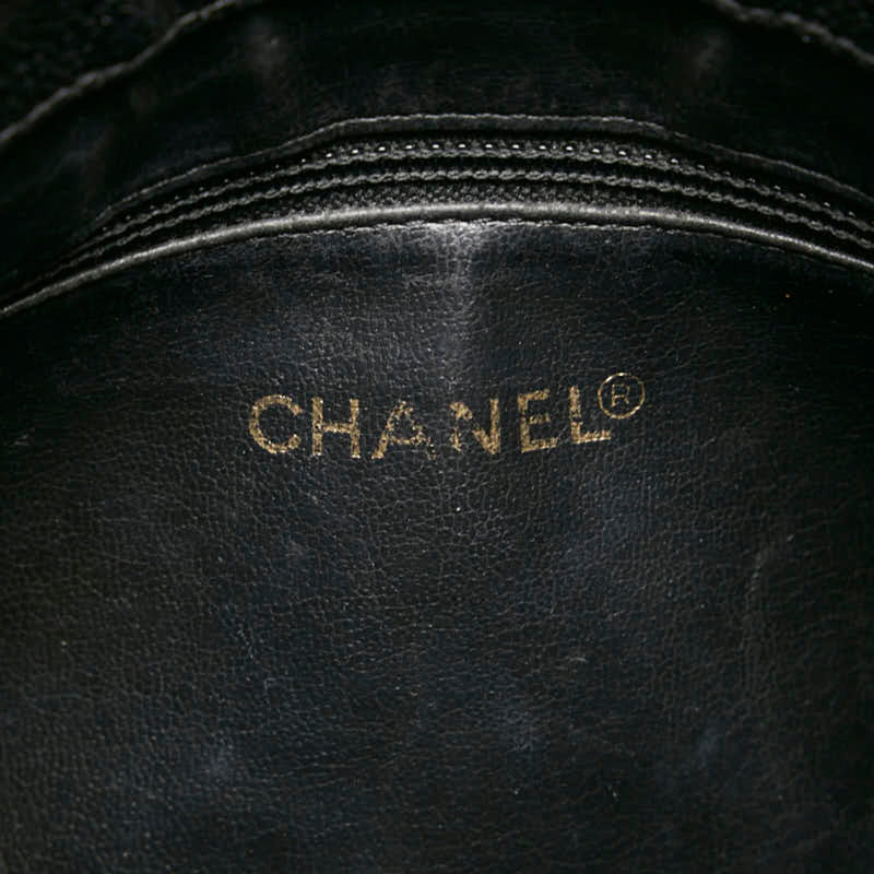 Vintage Front Pocket Tote Caviar Small