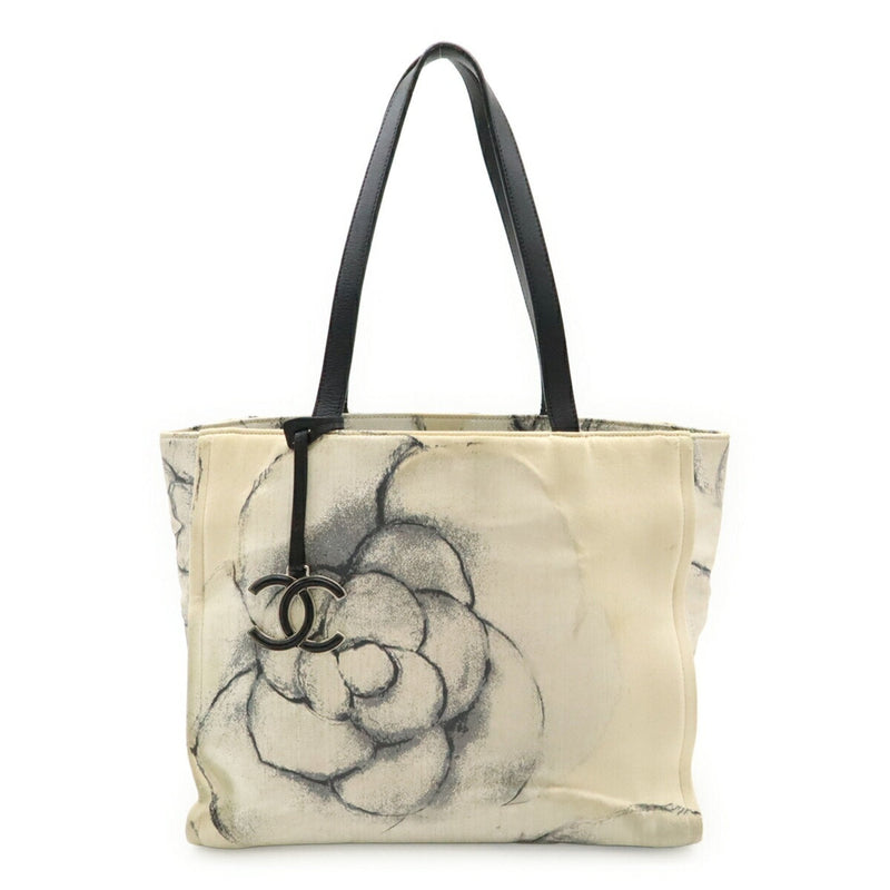 Camellia Cc Tote Printed Canvas Medium