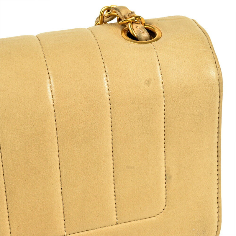 Vintage Cc Chain Flap Bag Vertical Quilt