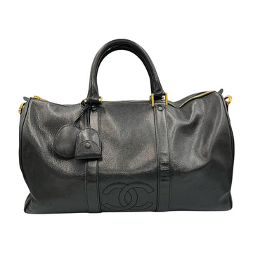 Vintage Timeless Boston Bag Caviar Large