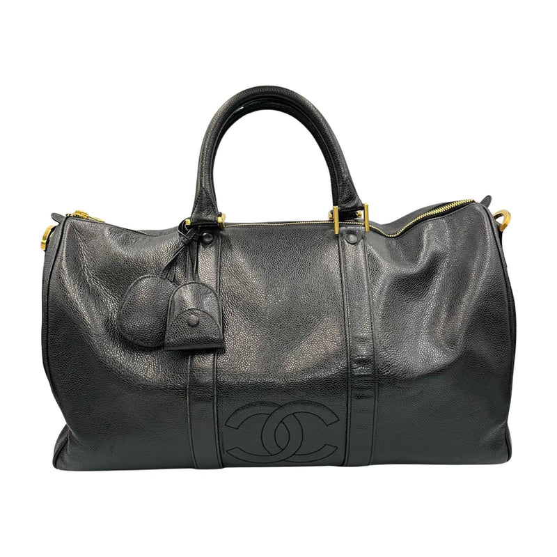 Vintage Timeless Boston Bag Caviar Large