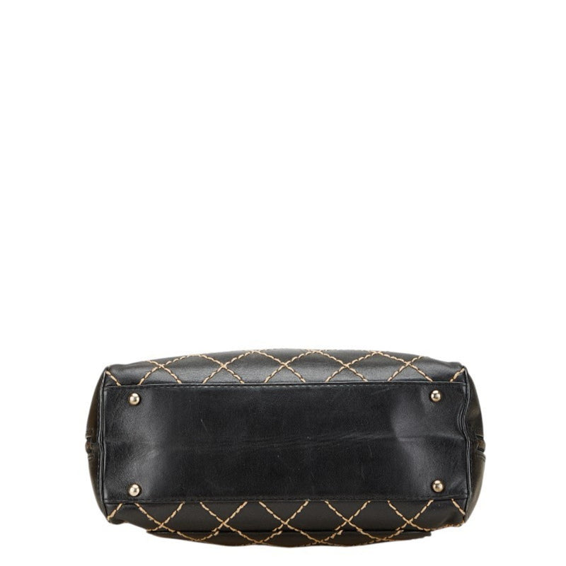 Surpique Boston Bag Quilted Leather