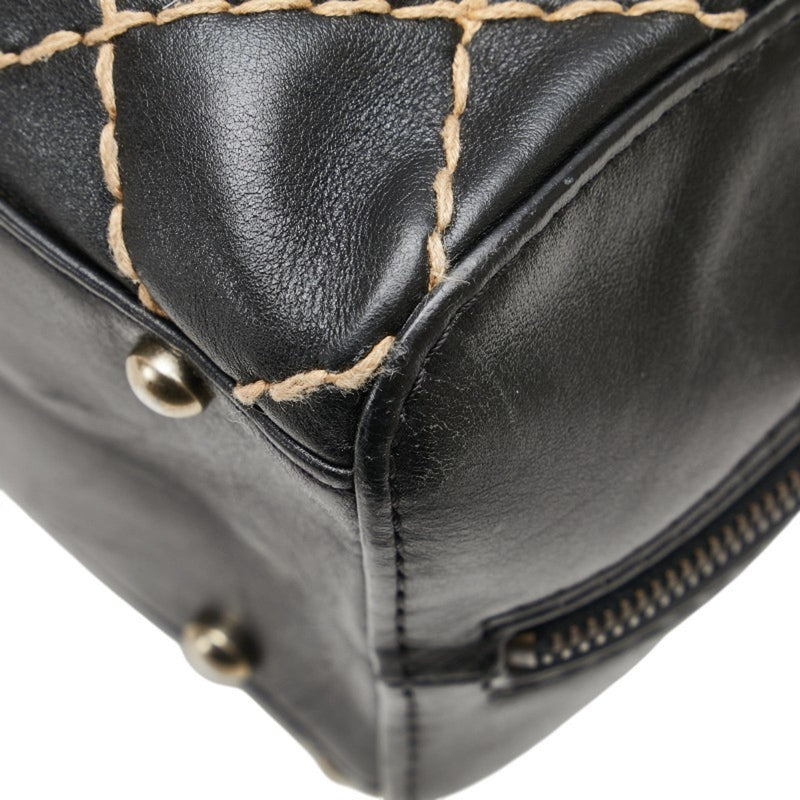 Surpique Boston Bag Quilted Leather