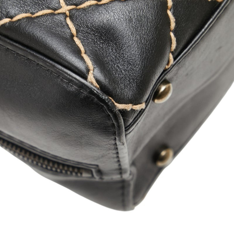 Surpique Boston Bag Quilted Leather