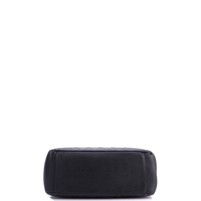 Grand Shopping Tote Quilted Caviar Xl