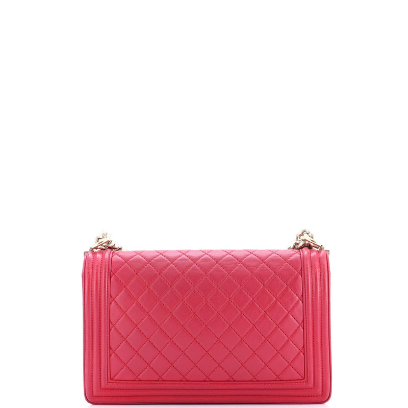 Boy Flap Bag Quilted Lambskin New Medium