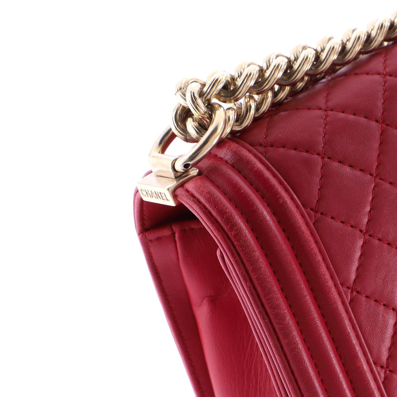 Boy Flap Bag Quilted Lambskin New Medium