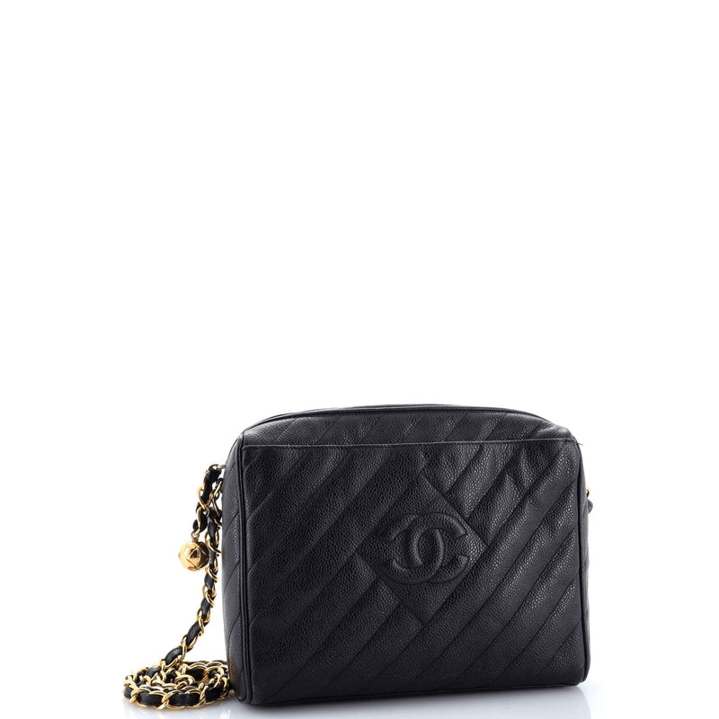 Vintage Diamond Cc Camera Shoulder Bag