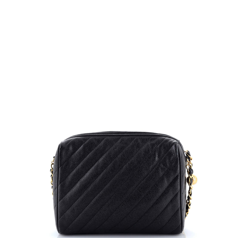 Vintage Diamond Cc Camera Shoulder Bag