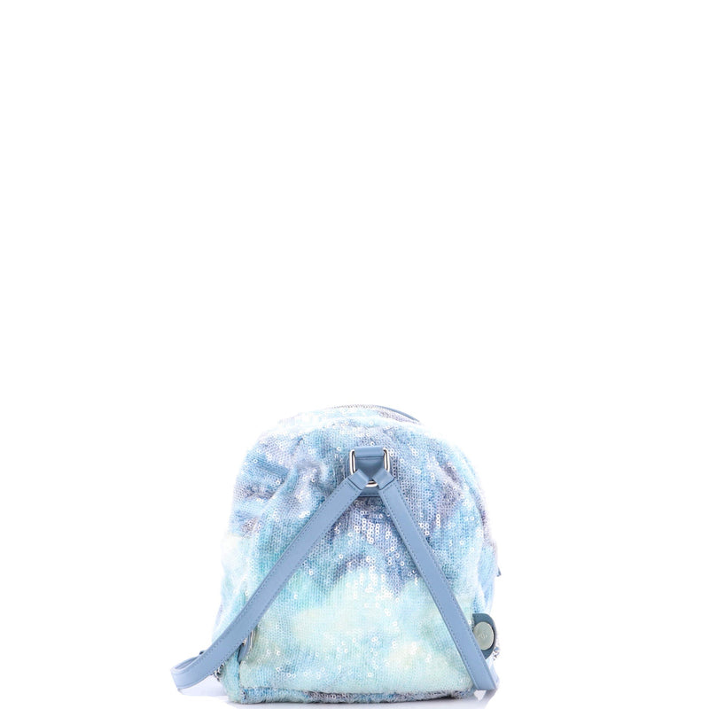 Waterfall Backpack Sequins With Leather