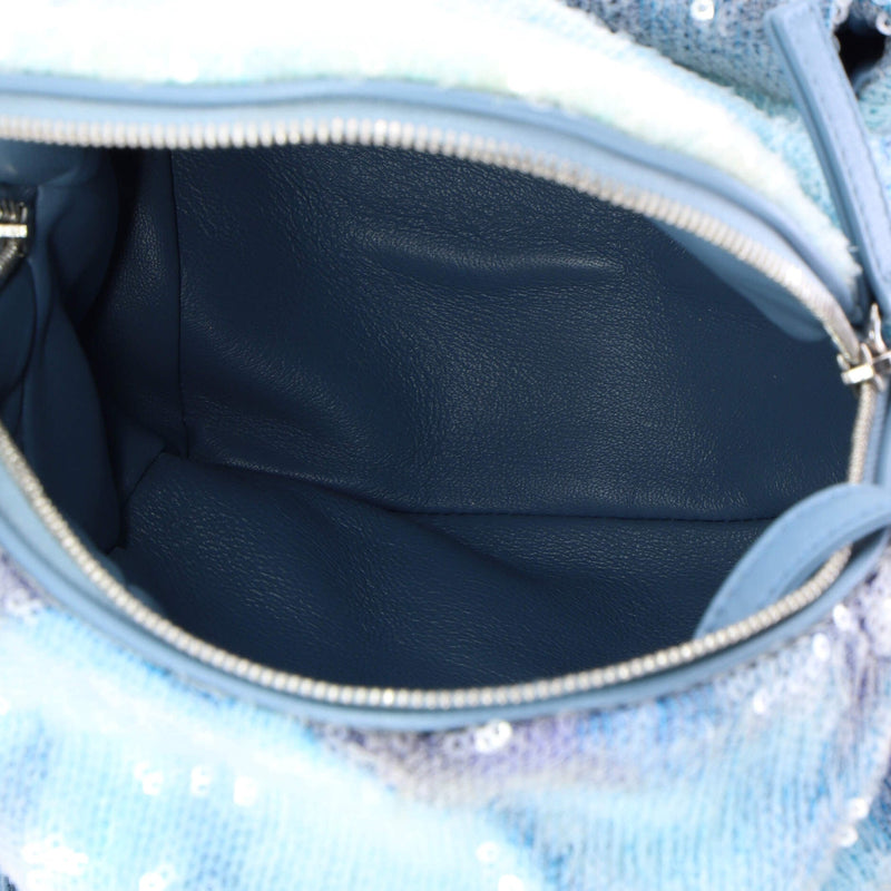 Waterfall Backpack Sequins With Leather