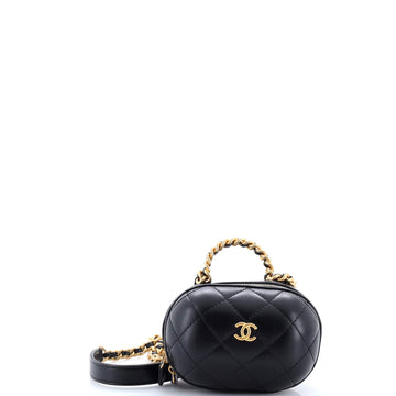 Cc Bubble Top Handle Vanity Case With