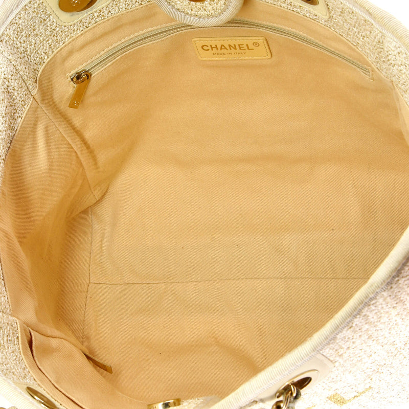 Deauville Tote Raffia With Glitter