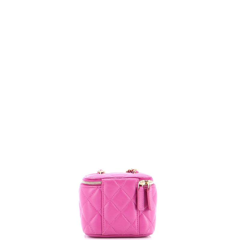 Pearl Crush Vanity Case With Chain