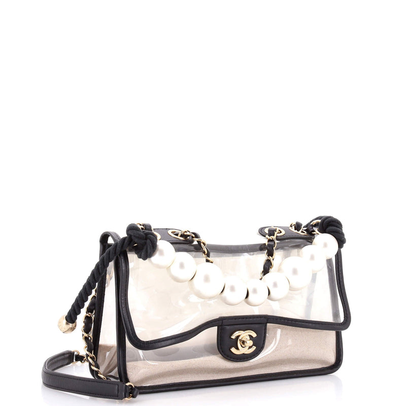 Sand By The Sea Pearl Flap Bag Pvc With